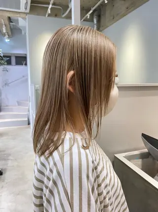 ミディアム カラー メンズ清潔感のプロ 💈メンズパーマ藤田のヘアスタイル