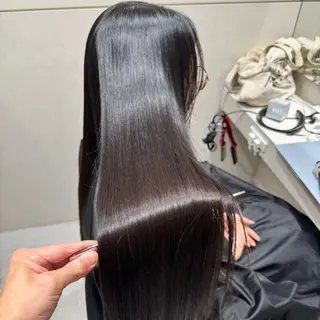 ロング パーマ 美髪矯正/縮毛矯正 ブリーチ矯正のヘアスタイル