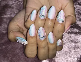 ネイル パラあり！フィルイン 美フォルムのネイルデザイン