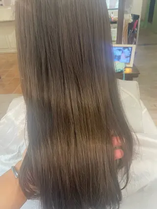 セミロング レイヤー×縮毛矯正 中屋光貴のヘアスタイル