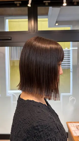 ミディアム I-FLAT 暮石悠菜のヘアスタイル