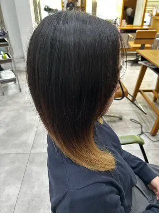 ミディアム ブリーチ×ストレート ✨️/立山  想太のヘアスタイル