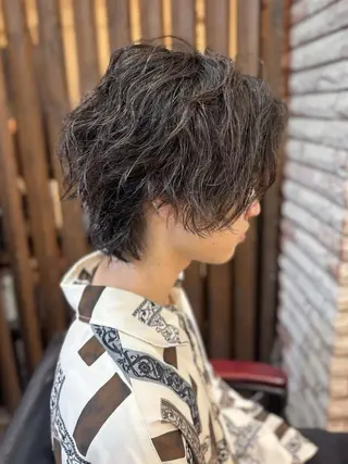 ショート パーマ 伊東 颯のヘアスタイル