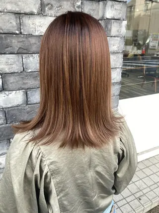 ミディアム カラー ✂️似合わせの魔術師 石田一樹✂️のヘアスタイル