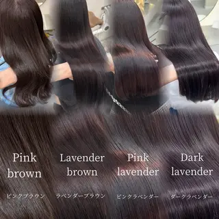 ロング カラー Rio🎀ブリーチ なし透明感♡顔周り♡のヘアスタイル