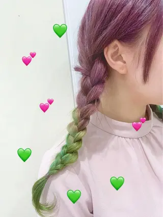 ミディアム カラー 新宿駅近♡個室 ♡関口三都季🌜のヘアスタイル