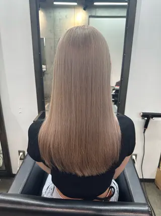 セミロング カラー 🫧透明感カラー/ エクステ🫧アサミ️のヘアスタイル