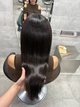 ロング 髪質改善ストレート/ 透明感カラー🥣🤍のヘアスタイル