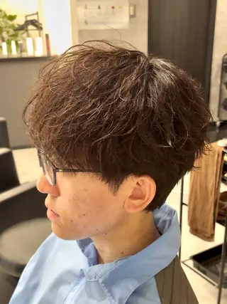 パーマ メンズ 💫メンズパーマ特化 美容師💫 真裟斗のヘアスタイル
