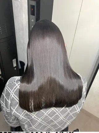 ミディアム ひゅうが/新宿 髪質改善/縮毛矯正のヘアスタイル