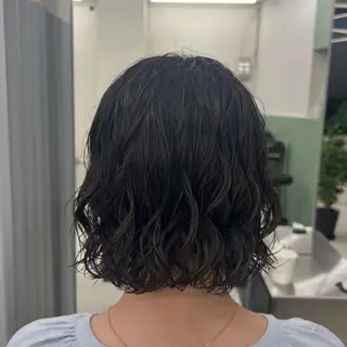 ミディアム パーマ レディース/ボブ パーマ/ 田中育斗のヘアスタイル