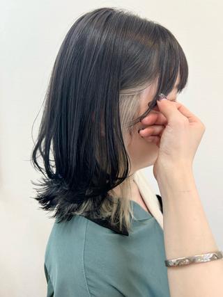 ミディアム カラー Maya🦋 ハイトーン特化のヘアスタイル