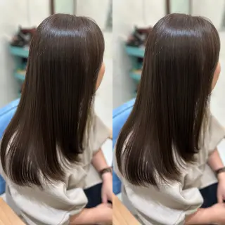 ロング カラー 髪質改善🩵縮毛矯正 代々木/木下のヘアスタイル