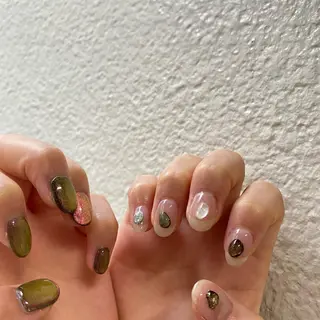 カラー ネイル scre as Etelのネイルデザイン