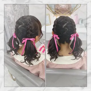 セミロング ヘアアレンジ ヘアセット/着付け 𓇼 まつもと𓇼のその他イメージ