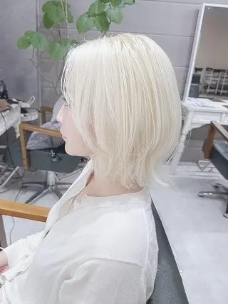 ショート カラー 🪐原宿/ハイトーン /デザインカラー🪐のヘアスタイル