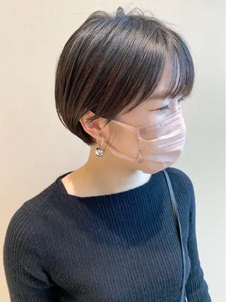 ショート レイヤーカット*艶* 蒲生四丁目*山保美月のヘアスタイル