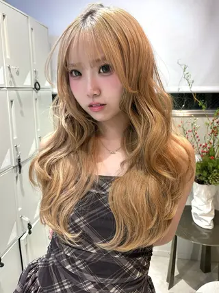 ロング カラー 透明感カラー Nau🎀のヘアスタイル