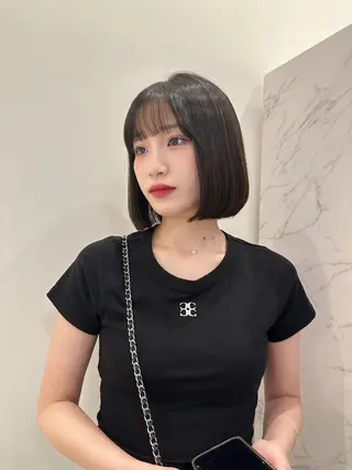 ミディアム むっちー/超高濃度 水素髪質改善サロンのヘアスタイル