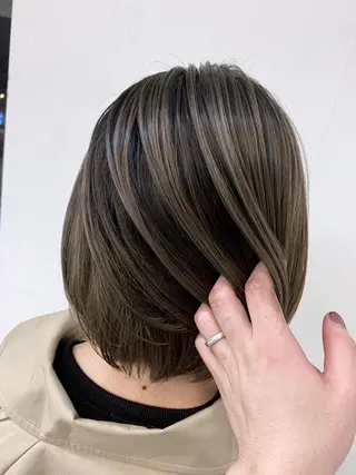 ミディアム 穐田 司樹のヘアスタイル