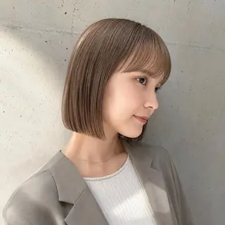 ショート カラー 盛れる顔まわりカット 髪質改善/渋谷/れんのヘアスタイル