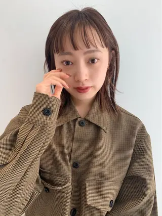 ミディアム カラー レイズ 立川のヘアスタイル