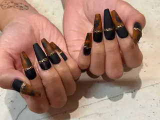 ネイル 韓国/ワンホン/長さ 出しつけ放題🎀のネイルデザイン