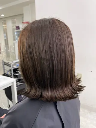 ミディアム サラ艶&艶髪系✨ Ayane/心斎橋のヘアスタイル