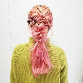 ロング ヘアアレンジ パーソナルカラー 診断🍀マリンのヘアスタイル