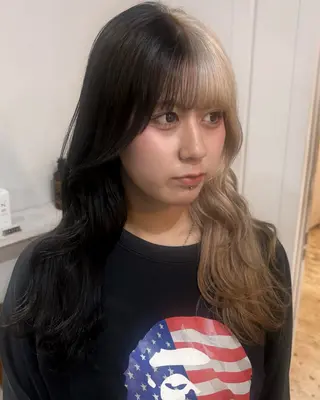 ロング レイヤー/ダブル カラー🌕YUKIのヘアスタイル