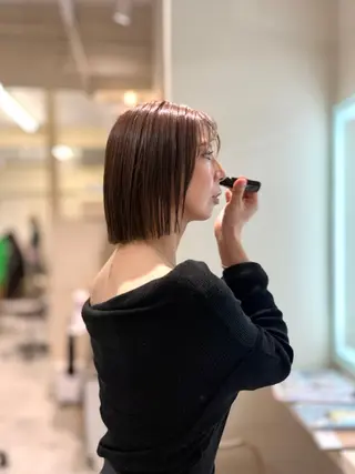ショート カラー ヘアアレンジ レイヤーカット 赤み消し　店長/大和のヘアスタイル