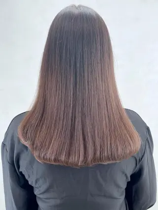 セミロング カラー パーマ ヘアアレンジ ITbyALBUM 中野店のヘアスタイル
