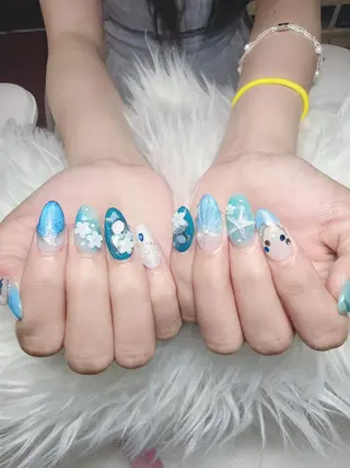 ネイル K.bi_nail ネイル長さ出し専門店のネイルデザイン