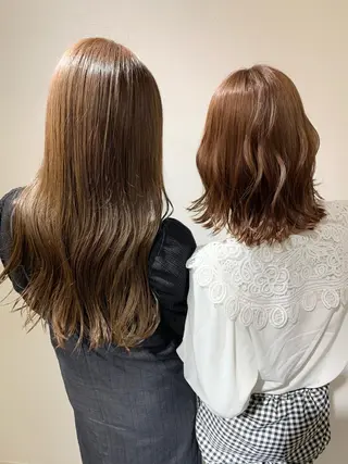 セミロング カラー i'll 未空のヘアスタイル