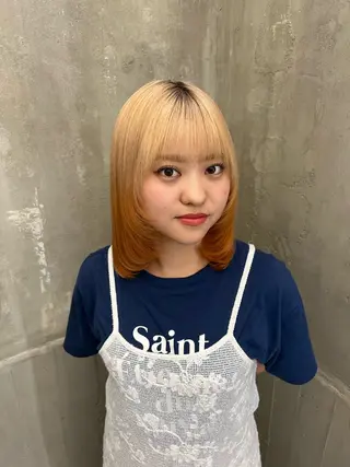 カラー 松下 英奈のヘアスタイル