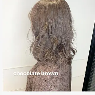 セミロング カラー Amelie yunのヘアスタイル
