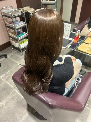 セミロング カットモデル 天王寺🤍haruのヘアスタイル