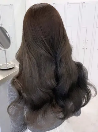 ロング City/louwe 韓国レイヤーカットのヘアスタイル
