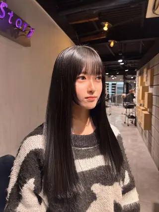 ロング MEI🎀レイヤー 🎀韓国styleのヘアスタイル