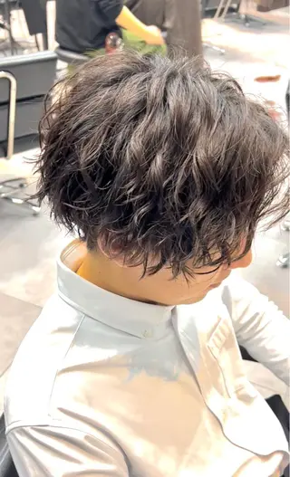 ショート パーマ メンズ 🦩パーマン🦩佐藤 航太のヘアスタイル