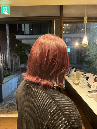 ミディアム カラー ボブカットモデル募集 🌟hana🦖のヘアスタイル