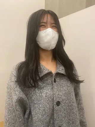 ロング カラー ヘアアレンジ 韓国好き🇰🇷 美容師MIKUのヘアスタイル