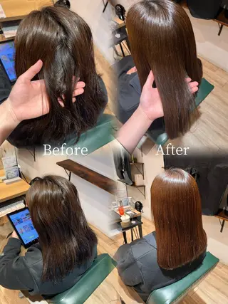 ロング 古澤 里菜のヘアスタイル