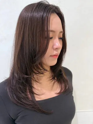 ロング 明日空きあり🩷 layer🎀透明感のヘアスタイル