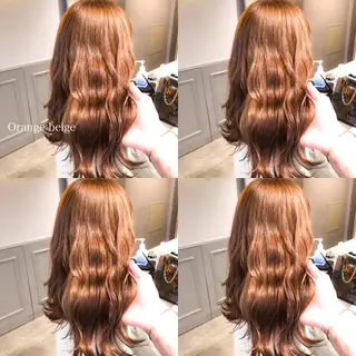 ロング カラー ハイトーン×レイヤー カットTAKUMIのヘアスタイル