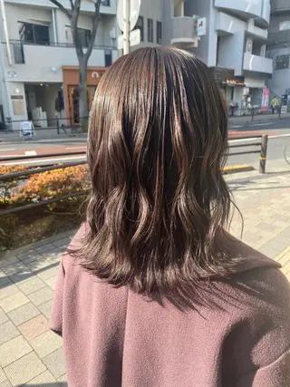 セミロング カラー ヘアアレンジ TSUNA 🌙 Lim 五反田のマツエク・マツパデザイン