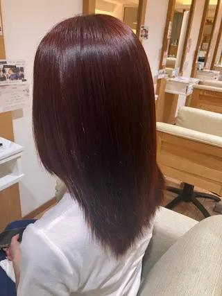 ミディアム 岡村 凜のヘアスタイル
