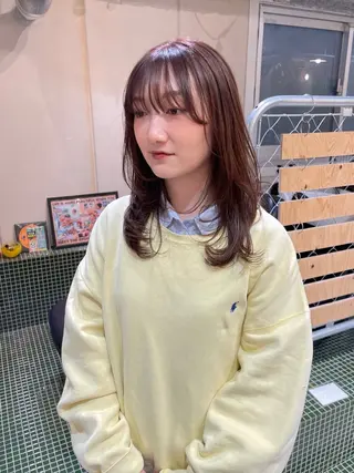 ミディアム 透明感カラー 🦋AYAのヘアスタイル