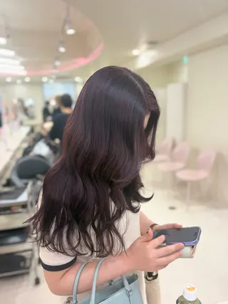 カラー ベージュ・ラベンダー カラー🎀りりのヘアスタイル
