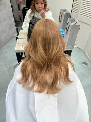セミロング ケアブリーチ🌟 ♢WATARU♢のヘアスタイル